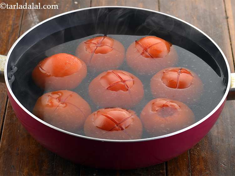 Step 6 – Put the tomatoes in boiling water and boil for around 3 to 4 minutes. You …