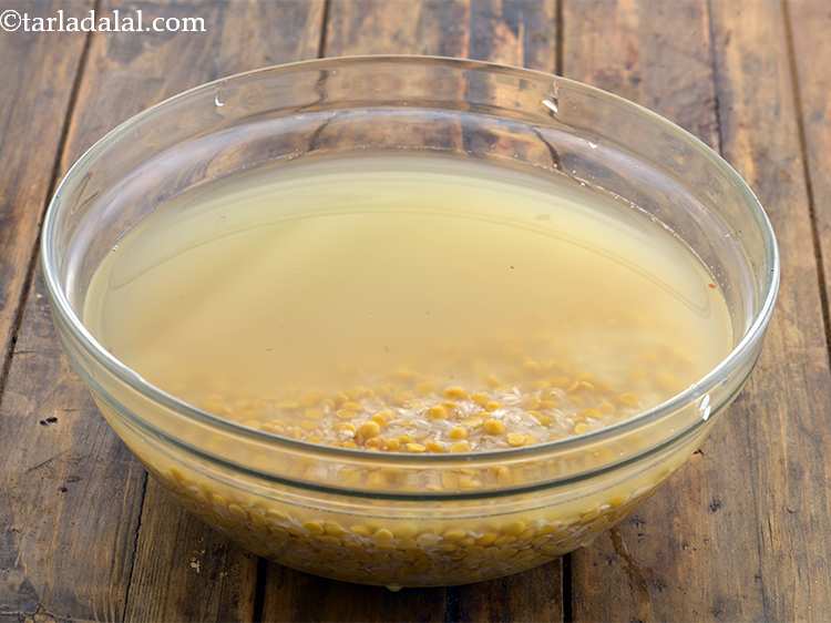 Step 17 – soak toor dal and rice for at least 30 minutes. Soaking will help in cooking …