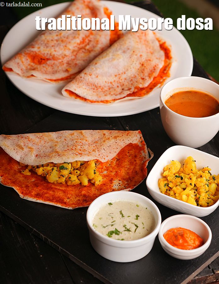 Step 75 – Serve <meta charset="UTF-8" /><strong>Mysore masala dosa | traditional Mysore dosa | crispy&nbsp;Mysore masala dosa |&nbsp;</strong>&nbsp;immediately …