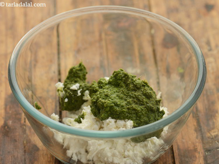 Step 4 – Add mint chutney. We have used&nbsp; <a href="https://www.tarladalal.com/Mint-Chutney--Pudina-Chutney-4978r">home-made mint chutney</a>, click on the link for …