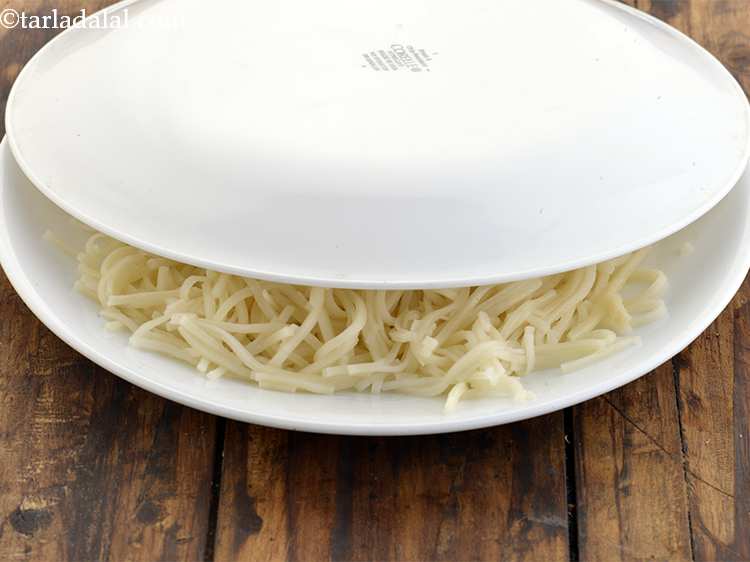 Step 11 – Cover with a plate and keep aside.