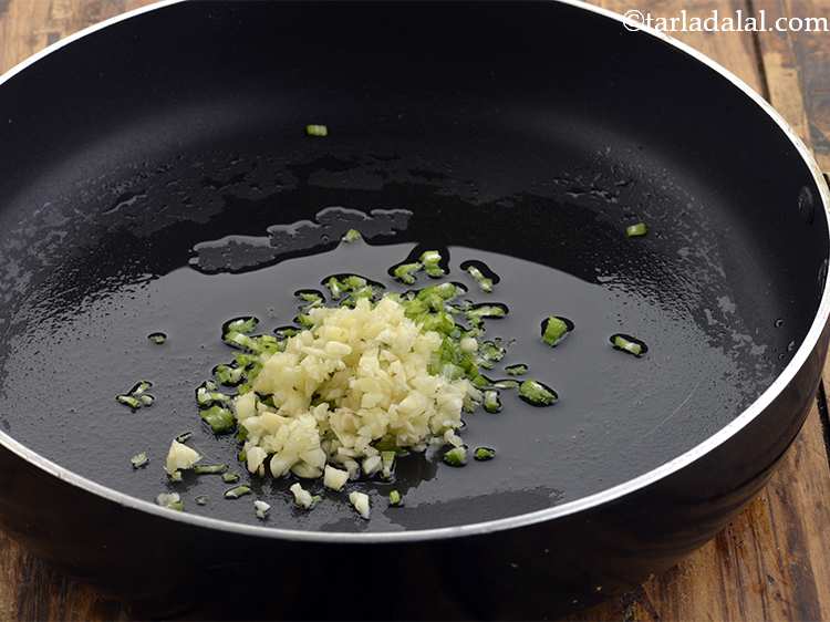 Step 24 – Add the garlic for the desired pungency.