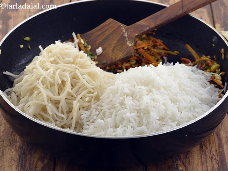 Step 33 – Similarly, add the noodles.