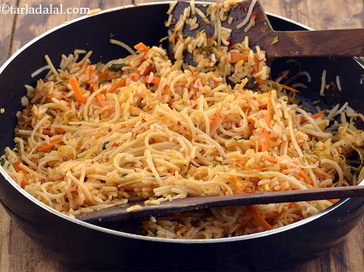 Step 35 – Mix gently with the help of 2 flat spoons or toss gently if you are …