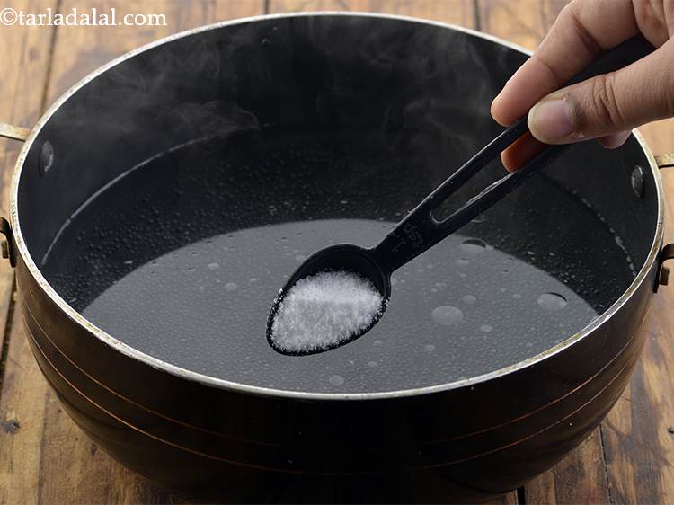 Step 3 – Now add salt to taste. We add the salt at this stage as it not …