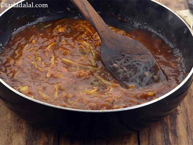 Step 53 – Mix well and cook on a medium flame for 1 to 2 minutes, while stirring …