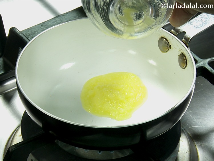 Step 11 – Heat 1 tbsp ghee in a small non-stick pan. For an authentic taste, you may …