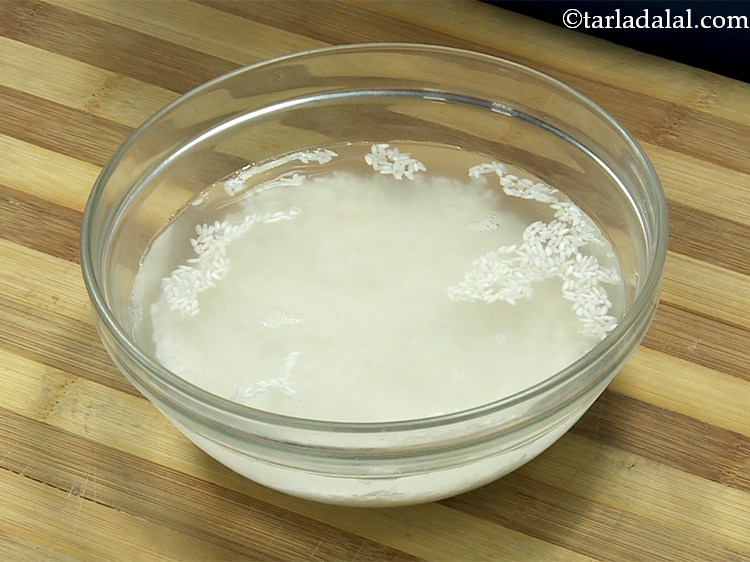 Step 3 – Transfer them to a bowl and soak them in enough water, cover with a lid …