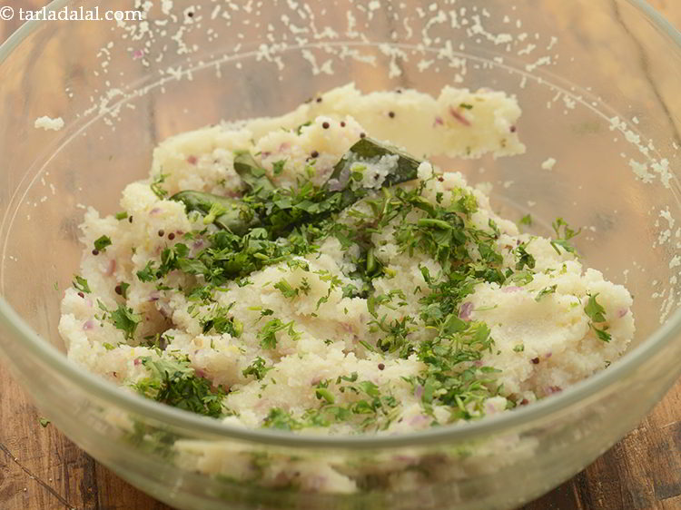 Step 18 – Add coriander which will provide freshness. You can also squeeze in lemon if you wish …