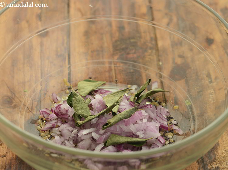 Step 10 – Add curry leaves.&nbsp;