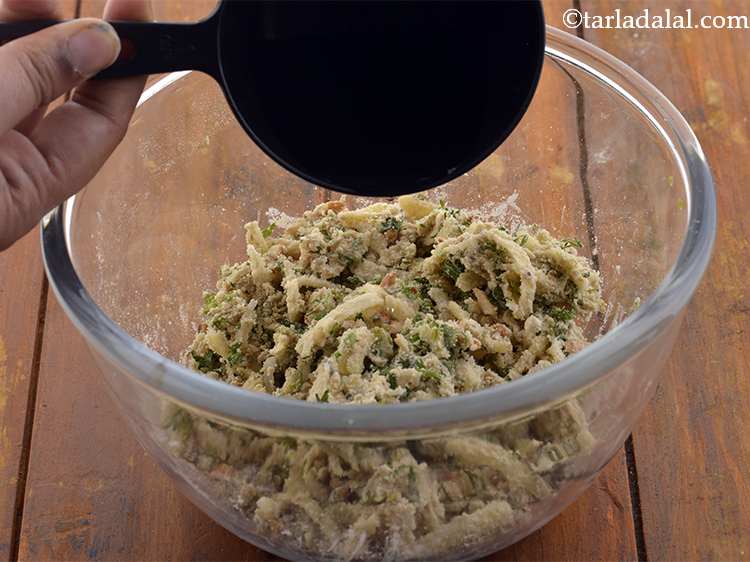 Step 12 – Add approx 1&frac12; tbsp water.