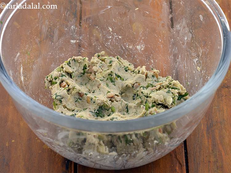 Step 13 – Knead all the ingredients into a soft dough. You can use more water if required.