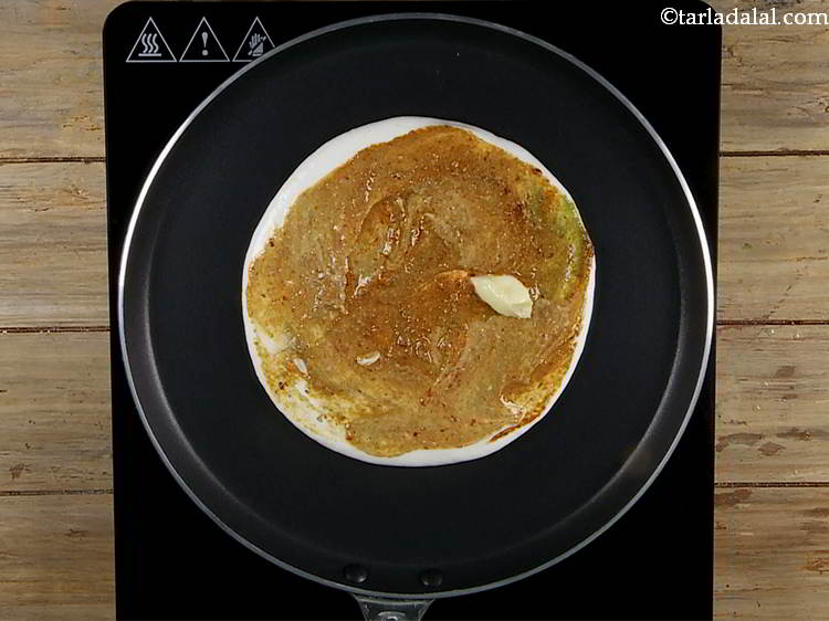 Step 11 – Now spread 1 tsp of butter over the chutney. This is to enhance the taste …