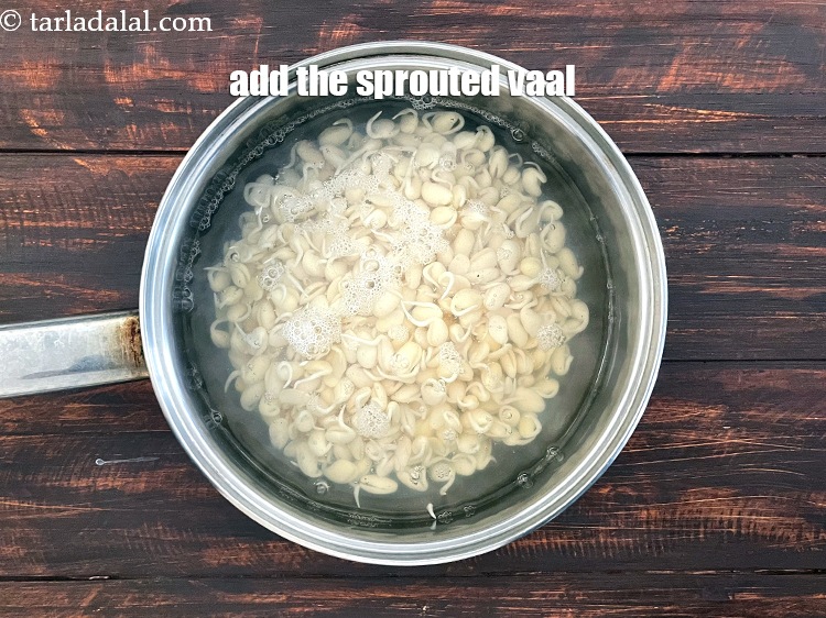 Step 5 – Add the sprouted vaal.