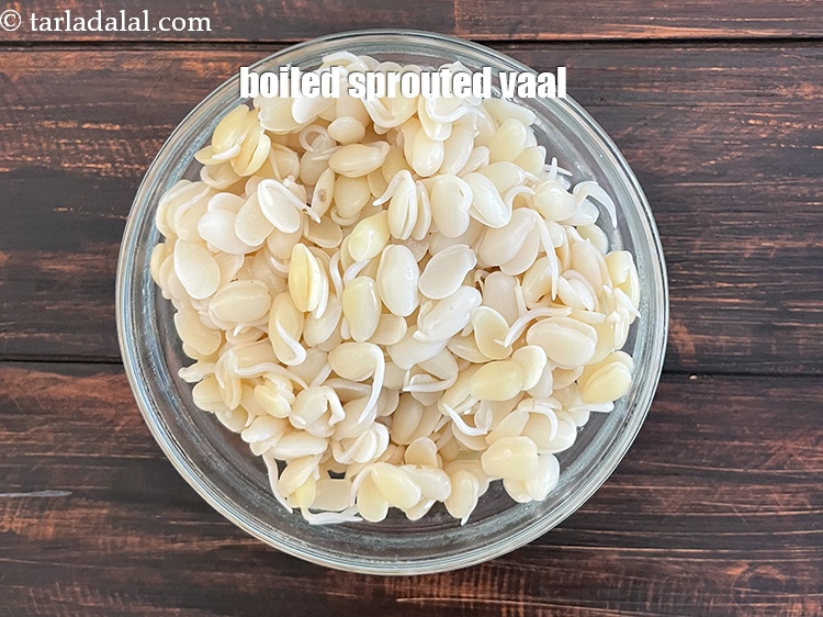 Step 8 – Your <strong>boiled sprouted vaal ( field beans, butter beans )</strong> is ready to use in …