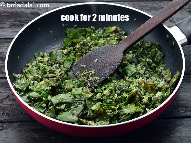Step 28 – Cook on a medium flame for 2 minutes while stirring occasionally.
