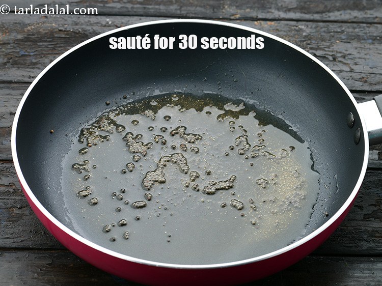 Step 22 – Saut&eacute; on a medium flame for 30 seconds.&nbsp;