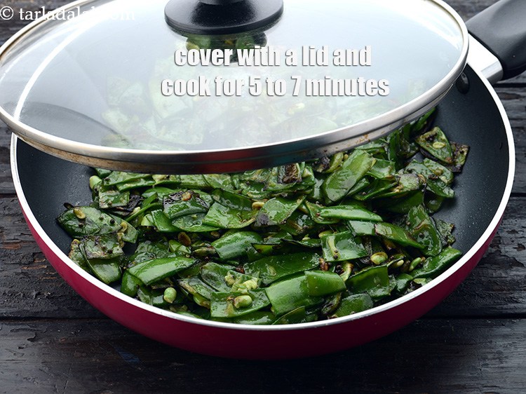 Step 25 – Cover with a lid and cook on a medium flame for 5 to 7 minutes, …