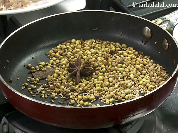 Step 13 – Saut&eacute; on a medium flame for 1 minute or until the whole spices are fragrant.