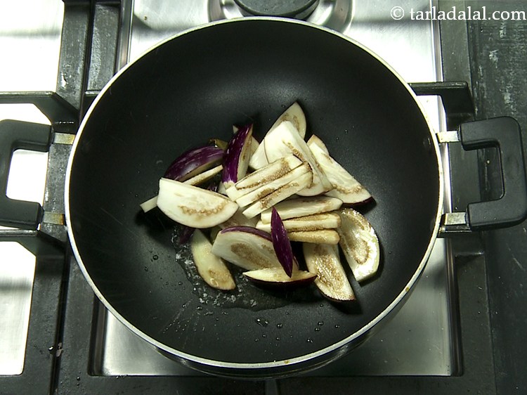 Step 24 – Add the brinjal. You can chop the brinjals finely if you like it that way. …