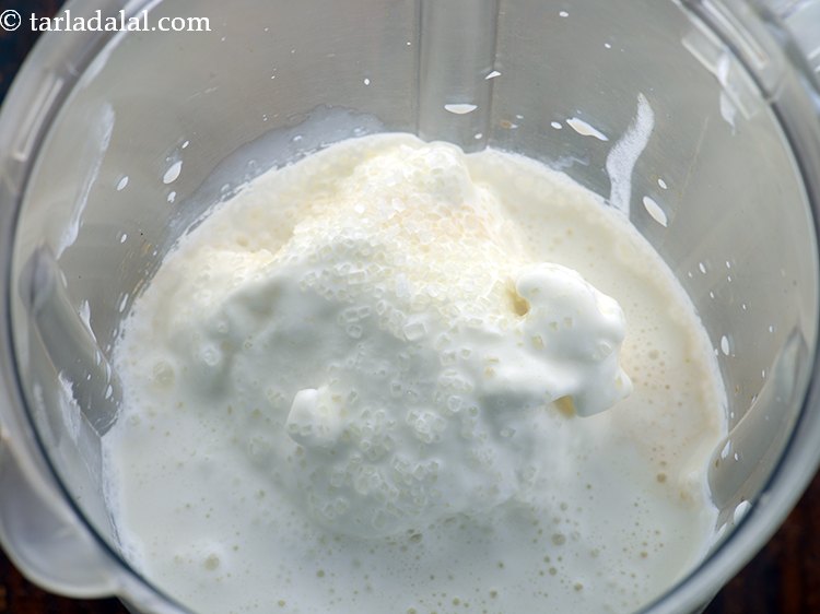 Step 4 – Add the milk and sugar.