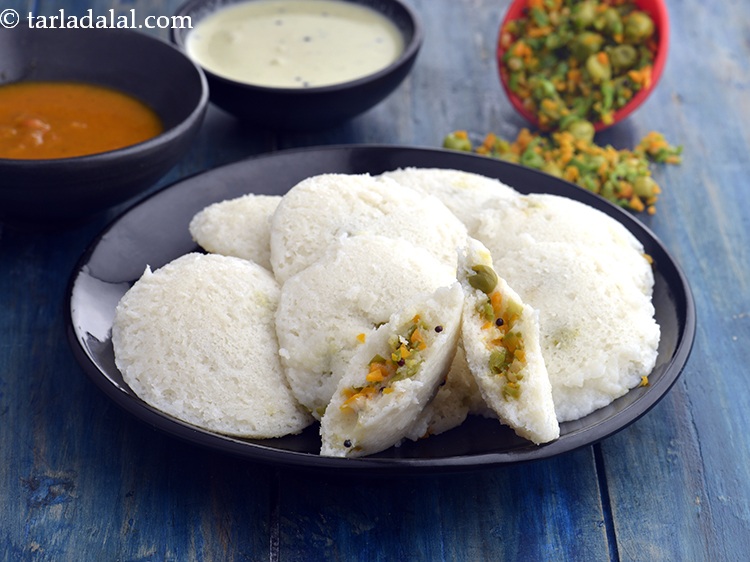 Step 29 – Serve <strong>veg stuffed idli recipe | soft stuffed idli | South Indian stuffed idli | …