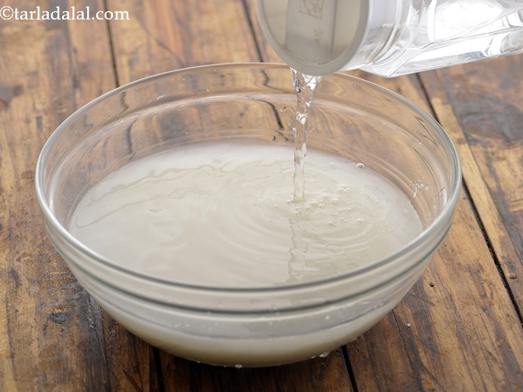 Step 5 – Add enough water.