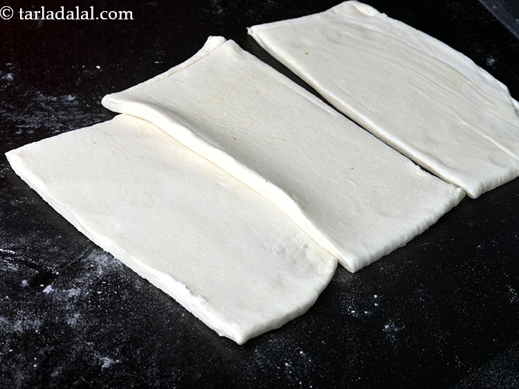 Step 21 – Cut it into 3 equal pieces.