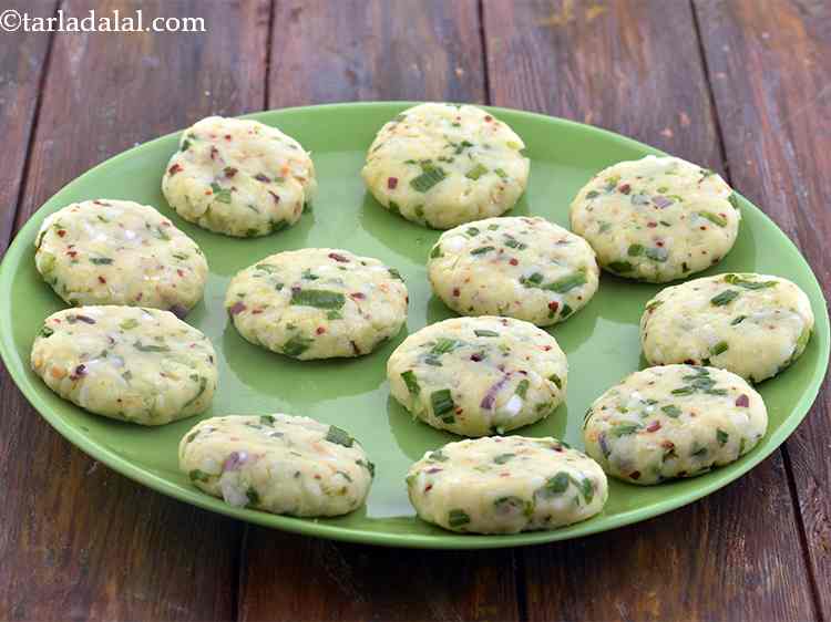 Step 9 – Shape each portion into a flat round cutlet. If you are facing difficulty in shaping …