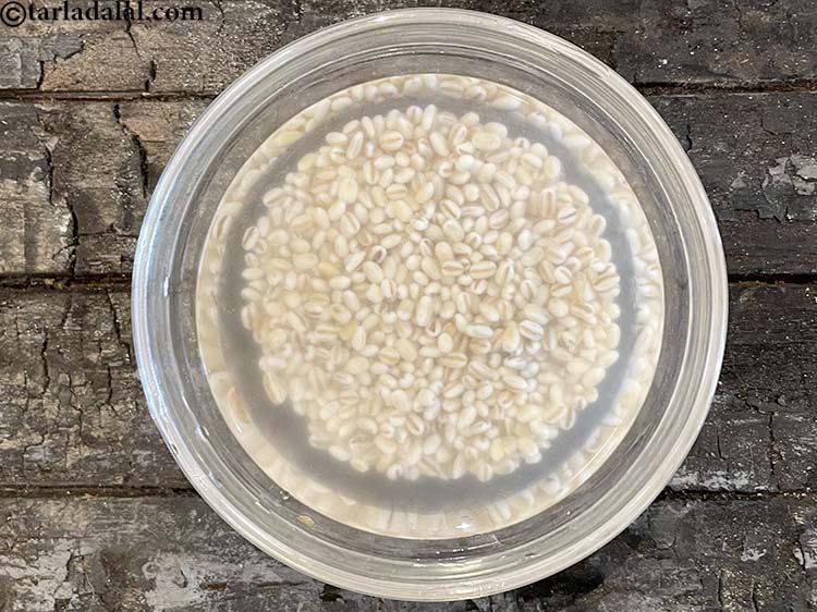 Step 4 – This is what clean barley looks like.