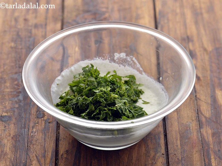 Step 29 – Add the coriander.