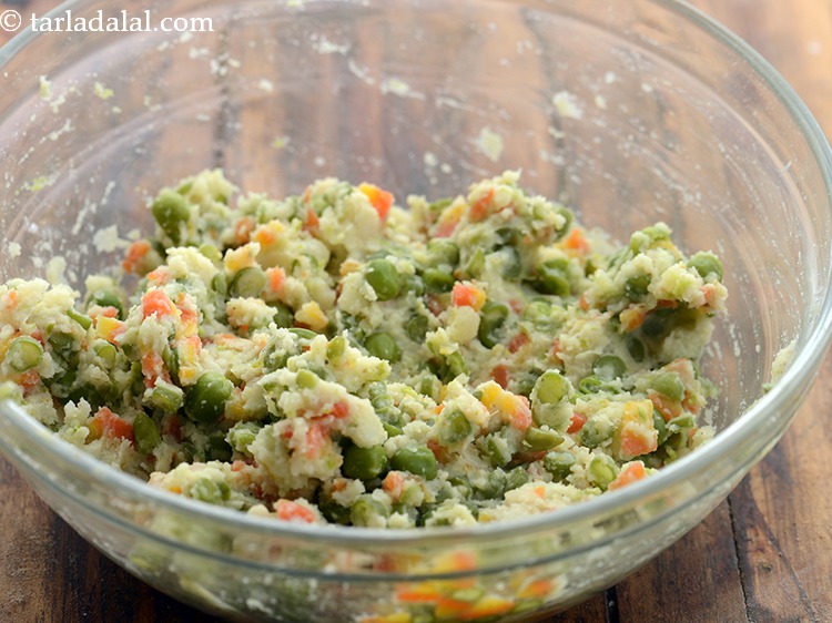 Step 19 – Combine all the ingredients in a deep bowl and mix well.