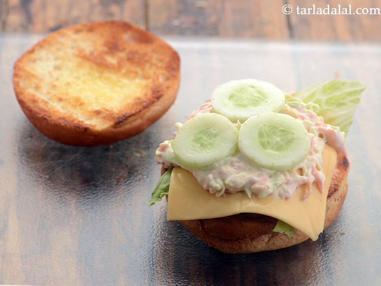 Step 38 – Finally, place 3 cucumber slices.