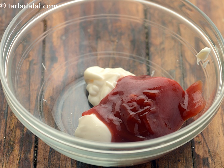 Step 7 – Add tomato ketchup.