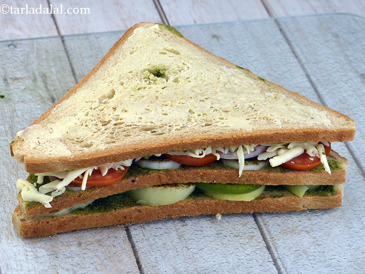 Step 16 – Spread a little butter on the bread slice and press it lightly.