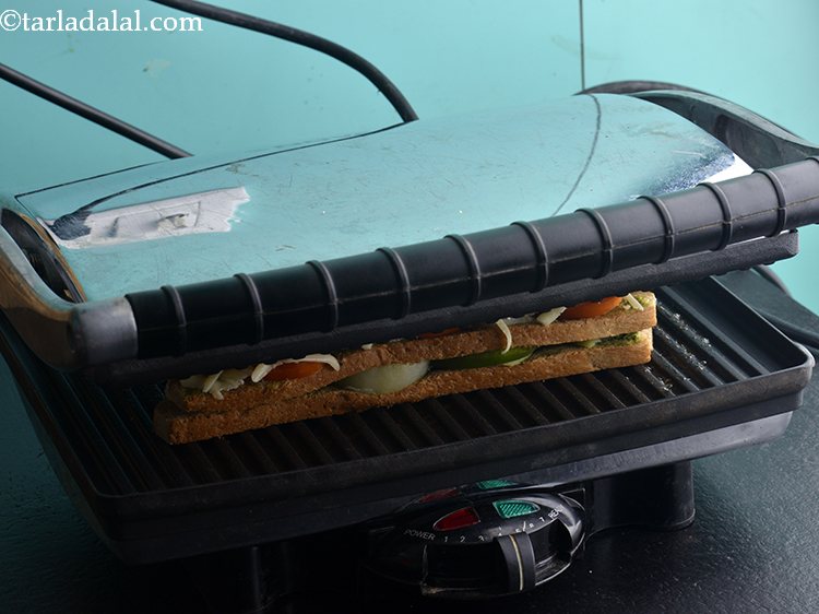 Step 18 – Grill it for 5 to 7 minutes or till the sandwich turns golden brown in …
