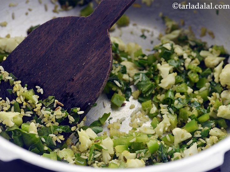 Step 20 – Saut&eacute; all these ingredients on a medium flame for 1 to 2 minutes. This will …