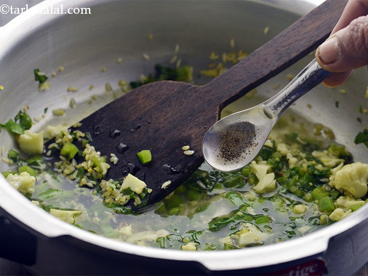 Step 23 – You can also add a pinch of black pepper powder for taste.&nbsp;