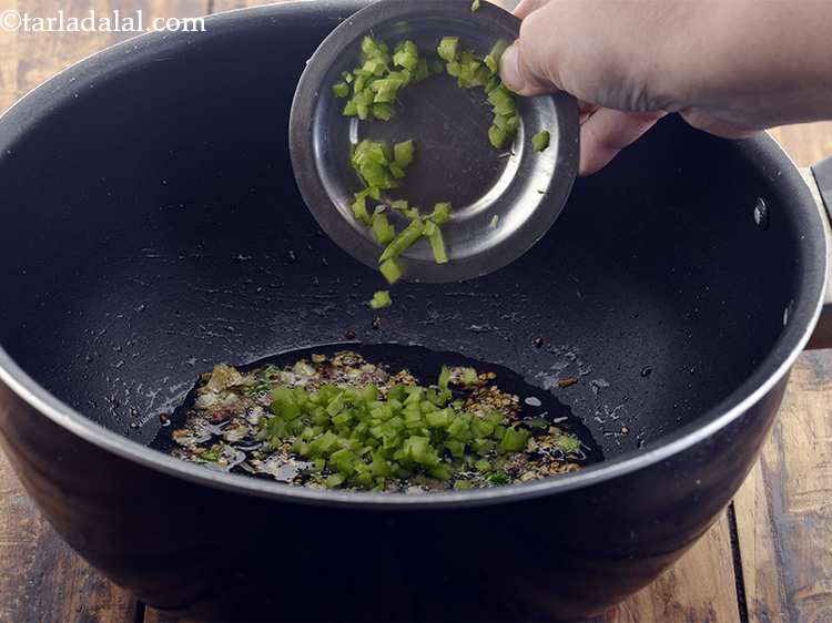 Step 17 – Furthermore, add the celery. This is the most important ingredient of Indo-Chinese recipes, there is …