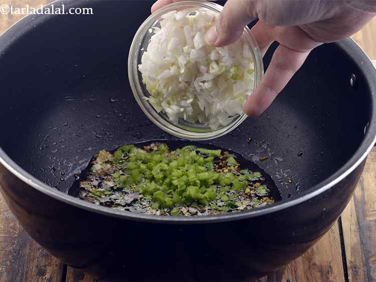 Step 18 – Add the spring onion whites. If you do not have spring onions, make use of …