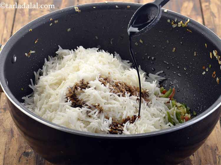 Step 26 – Add the salt and soya sauce. For a spicier variant, add chilli sauce or schezuan …