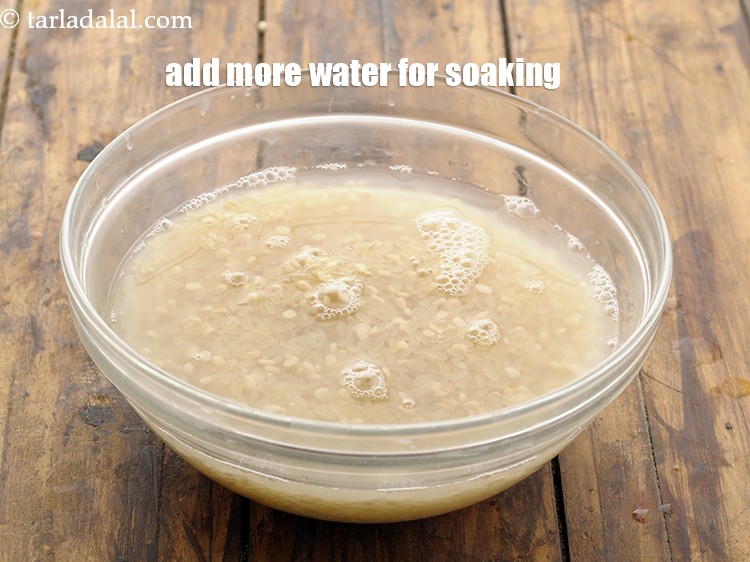 Step 12 – Add more water for soaking.