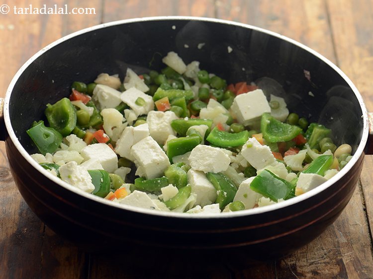 Step 34 – Saut&eacute; on a medium flame for 2 minutes.