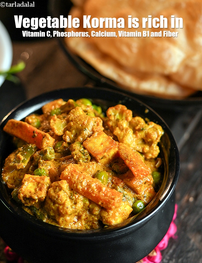 Step 50 – <meta charset="UTF-8" /> <strong>Vegetable Korma&nbsp;is rich in below macronutrients, vitamins and minerals given in descending&nbsp;order …