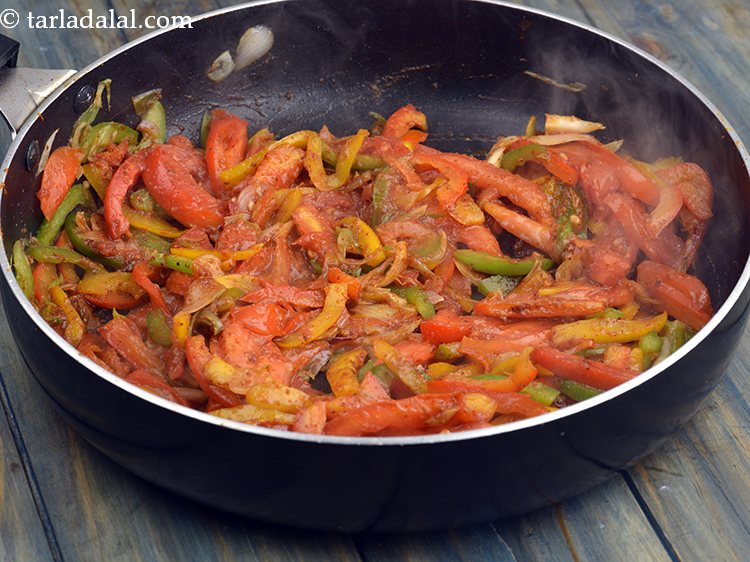 Step 14 – Mix the <strong>noodle stuffing of sandwich</strong> well and cook on a medium flame for 1 …