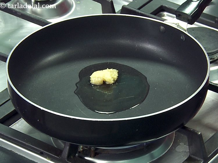 Step 3 – Add the garlic paste. You can add finely chopped garlic if you wish to.