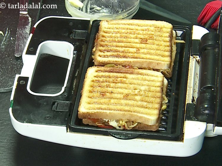 Step 30 – Place both the <strong>noodle sandwich kids recipe</strong> in a greased and pre-heated sandwich griller and …