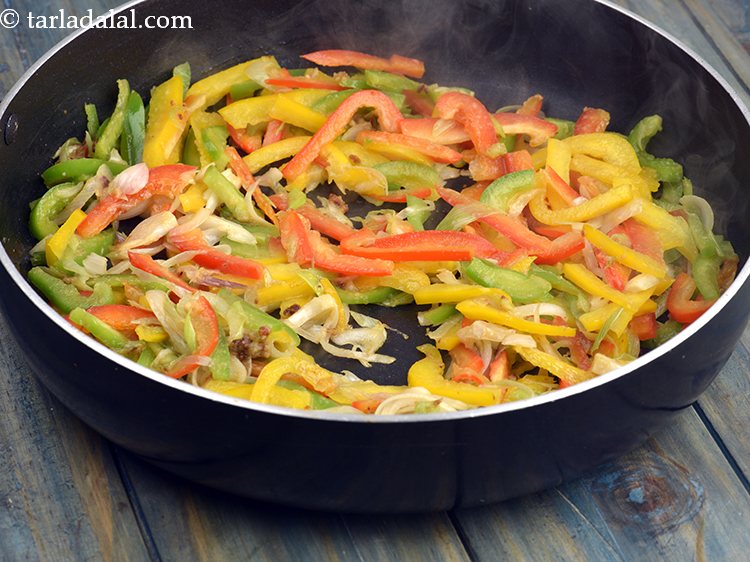 Step 8 – Saut&eacute; them on a medium flame for 1 minute.