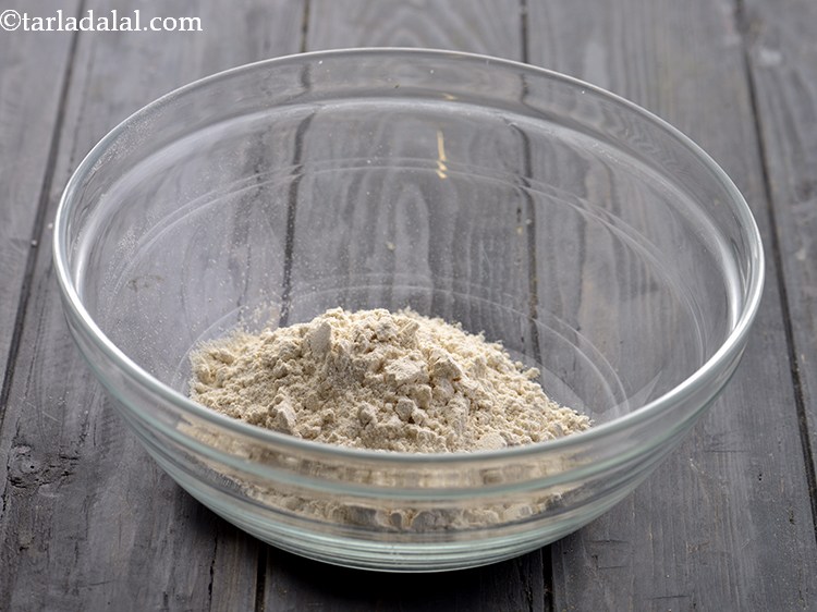 Step 2 – For preparing the dough of <strong>Vegetable Parathas for Babies</strong>, take whole wheat flour in a …