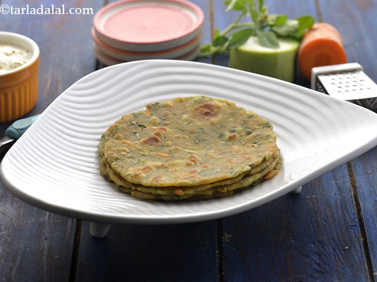 Step 17 – <div> Serve these yummy <strong>Vetable Parathas for Babies</strong> lukewarm with fresh curd. <a href="https://www.tarladalal.com/Spring-Vegetable-Risotto-----(-Baby-and-Toddler)-3085r" target="_blank">Spring …